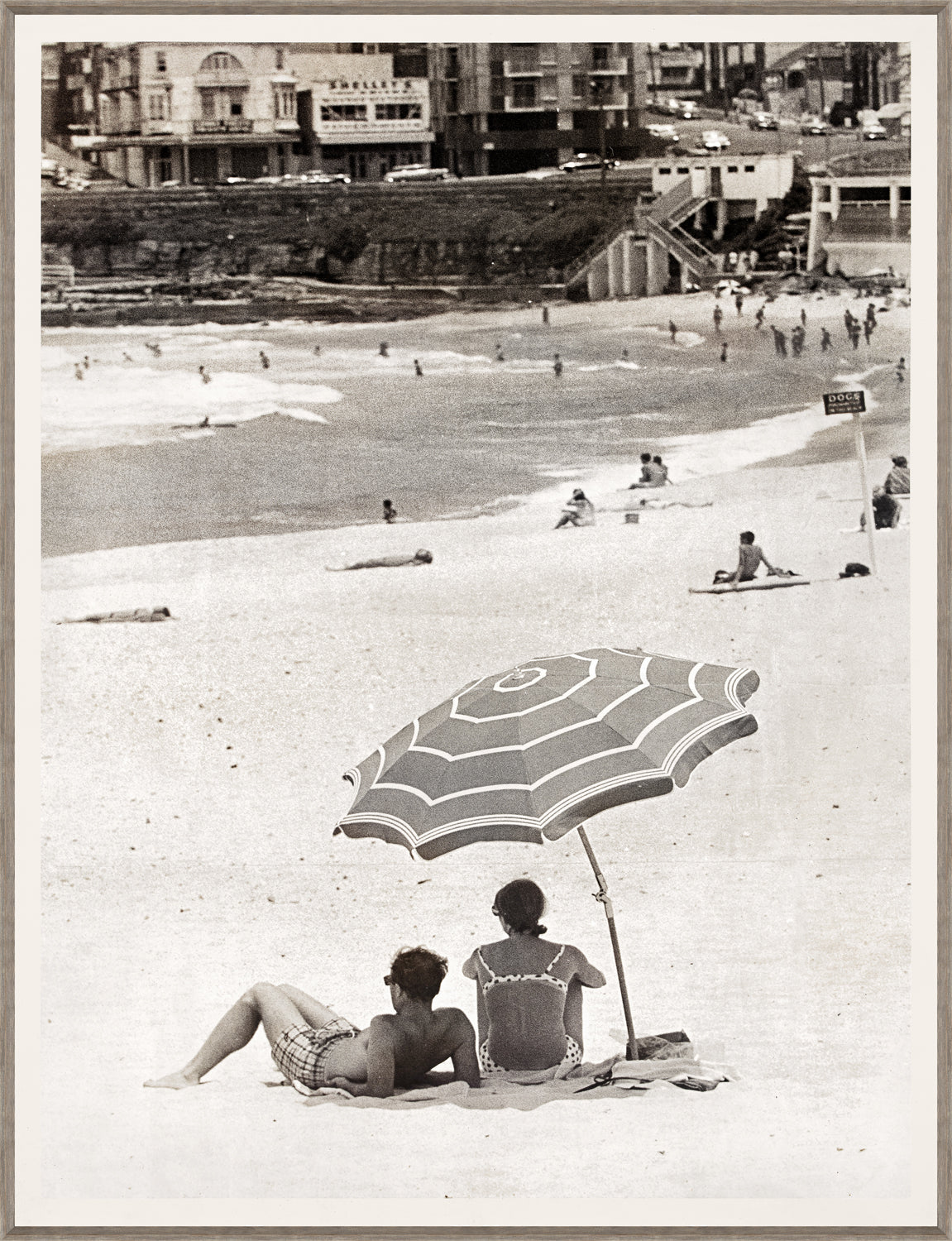 Coogee Beach C 1965 framed art print