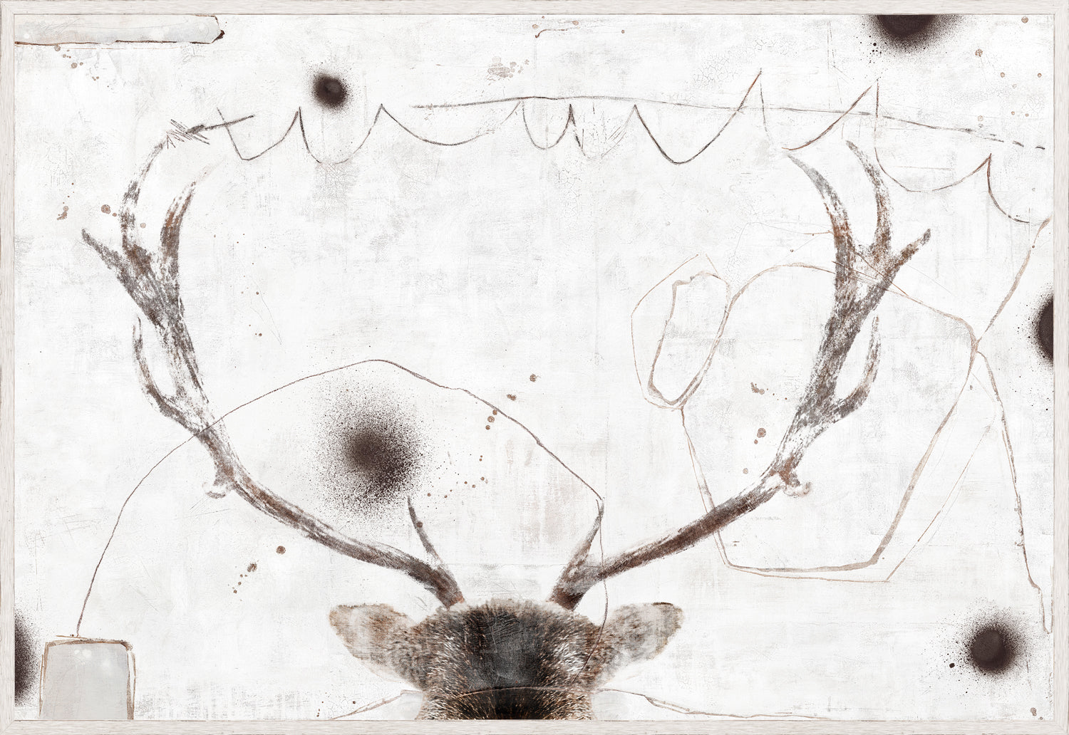 Carousel – Stag — nature and landscape fine art print in neutral tones at Laurie Yapp Home