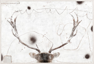 Carousel – Stag — nature and landscape fine art print in neutral tones at Laurie Yapp Home
