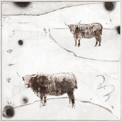 44,5 × 44,5 po – Toile encadrée