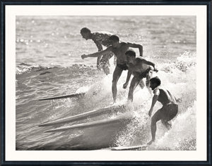 Nostalgia Collection Surfing C 1964 framed art print