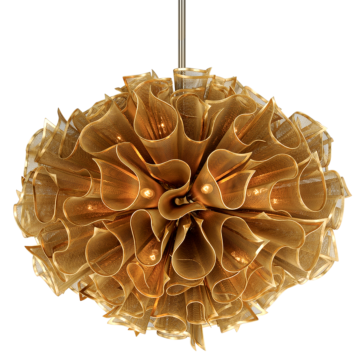 Pulse Chandelier 45.5" — a Corbett chandelier for dining rooms, entries, and living rooms at Laurie Yapp Home.