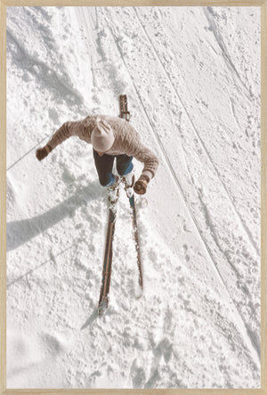 front view of Ski - Aspen Colorado C. 1957 luxury Artwork