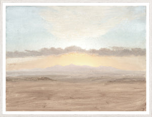 Sunset Study C. 1865 framed art print, 43.25 × 33.25 in