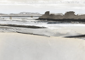 Decoupage Horizon I — nature and landscape fine art print in neutral tones at Laurie Yapp Home