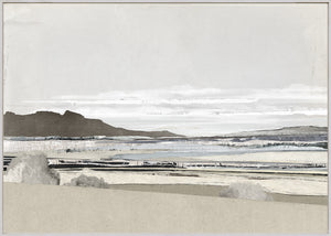 Decoupage Horizon III — nature and landscape fine art print in neutral tones at Laurie Yapp Home