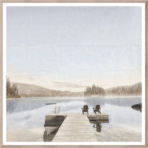front view of Idyllic Lake luxury Artwork