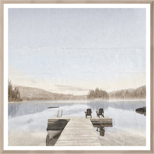 Idyllic Lake framed art print