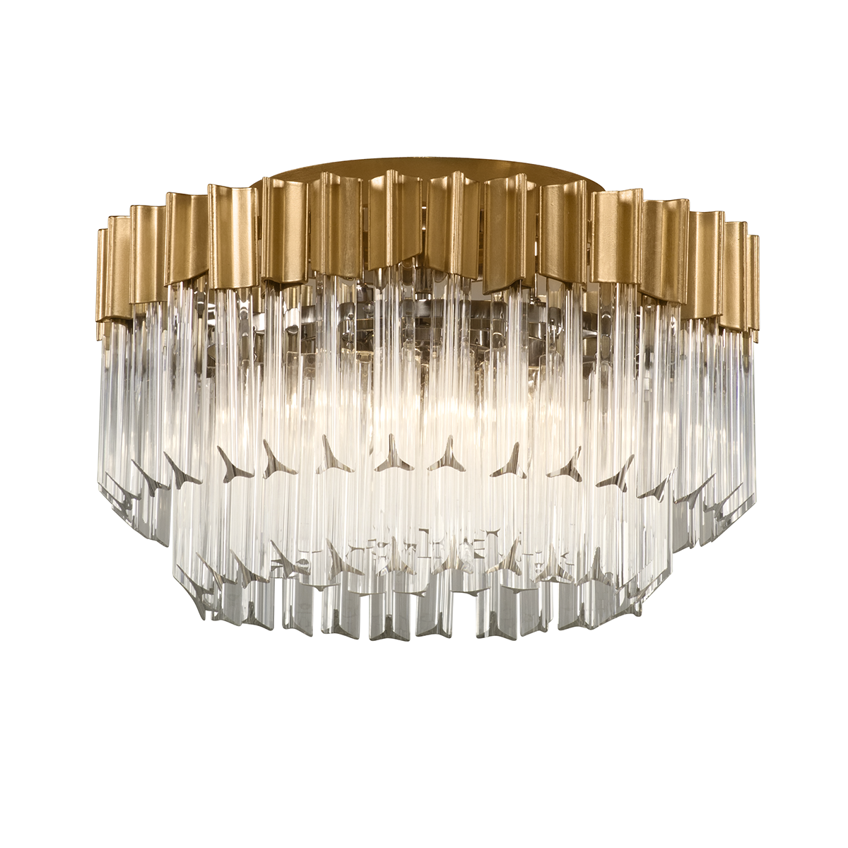 Charisma Semi Flush — a Corbett semi flush for hallways, bedrooms, and entryways at Laurie Yapp Home.