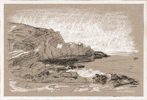 Plein Air Seascape III — nature and landscape fine art print shown from another angle