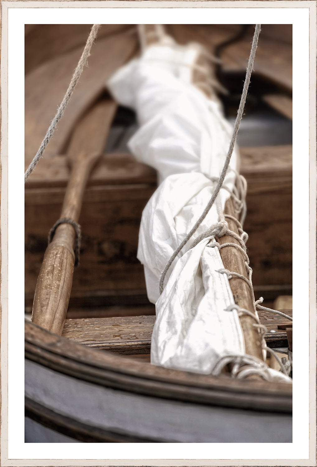 At Mooring III — architecture and travel fine art print in neutral tones at Laurie Yapp Home