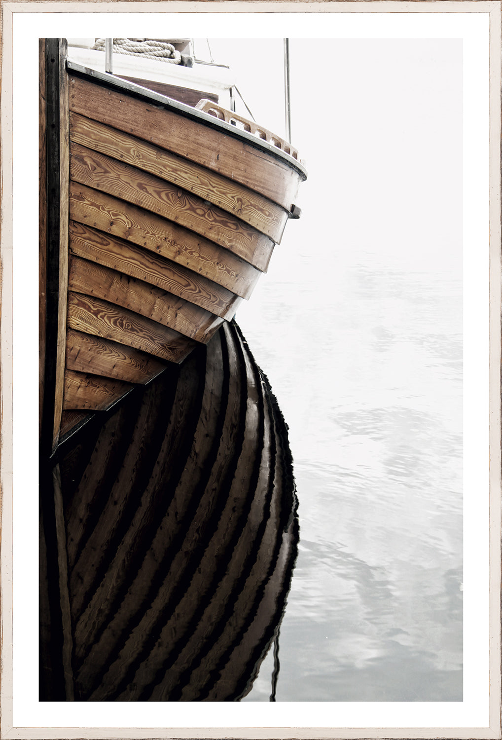At Mooring IV — architecture and travel fine art print in neutral tones at Laurie Yapp Home