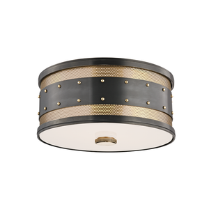 Gaines Flush Mount 12.5" — a Hudson Valley flush mount for hallways, bedrooms, and entryways at Laurie Yapp Home.