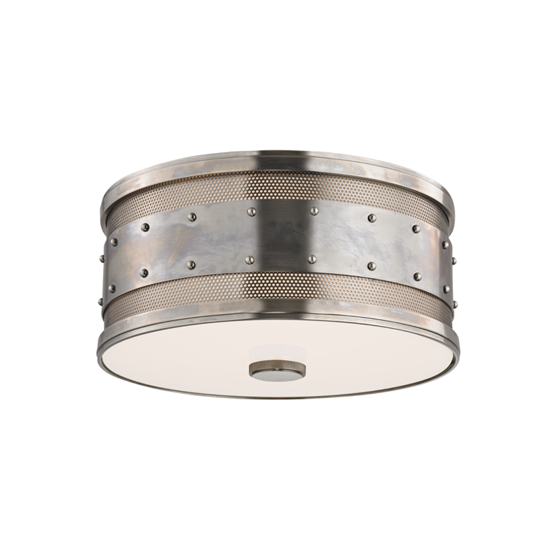 Gaines Flush Mount 12.5" shown from a second angle to highlight the shade profile and mounting canopy.