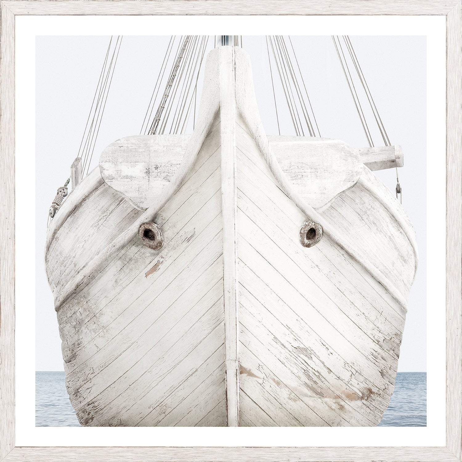 Seaworn Bows II — architecture and travel fine art print shown from another angle