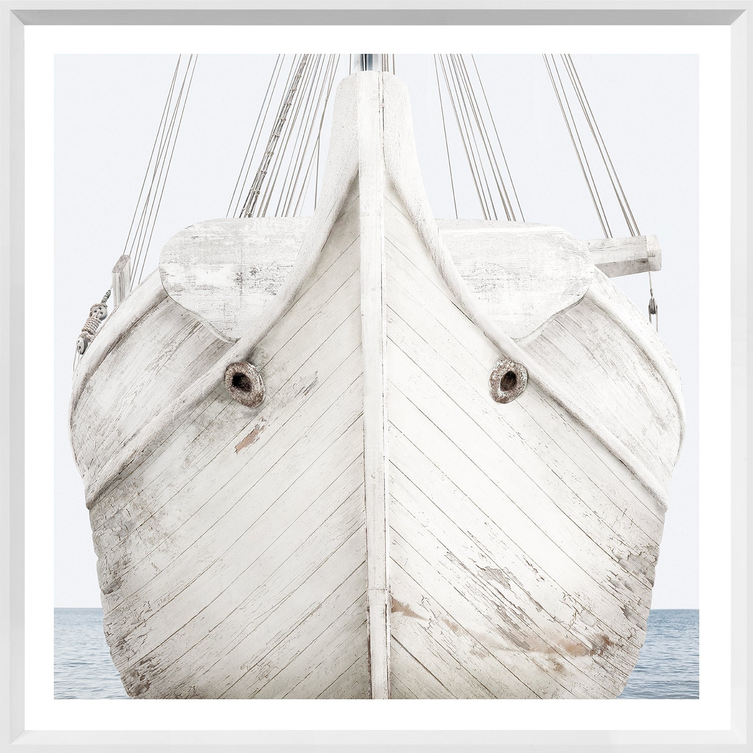 Seaworn Bows II — architecture and travel fine art print shown from another angle