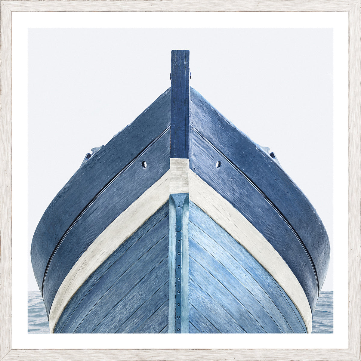 Seaworn Bows III — architecture and travel fine art print in cool tones at Laurie Yapp Home