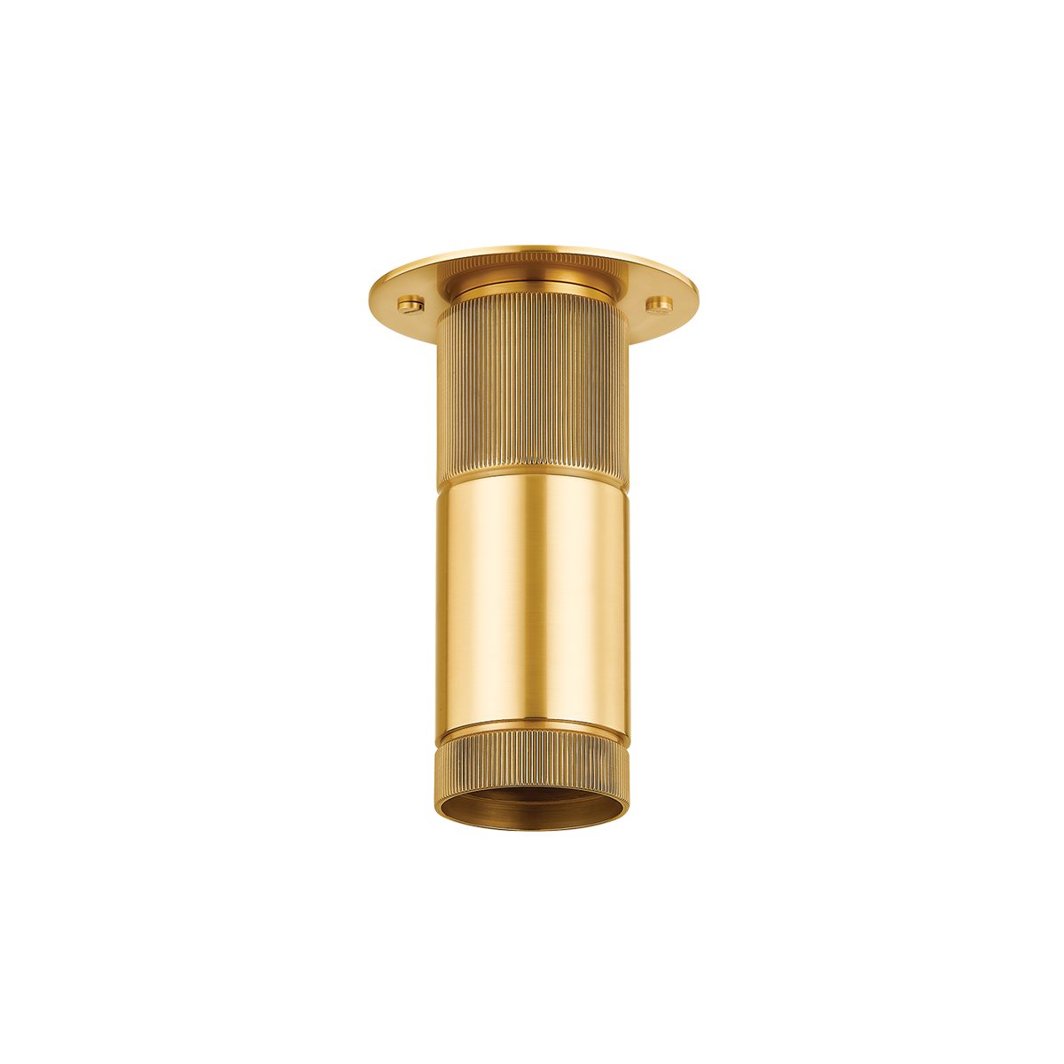 Dighton Flush Mount in aged brass — a Hudson Valley flush mount for hallways, bedrooms, and entryways at Laurie Yapp Home.