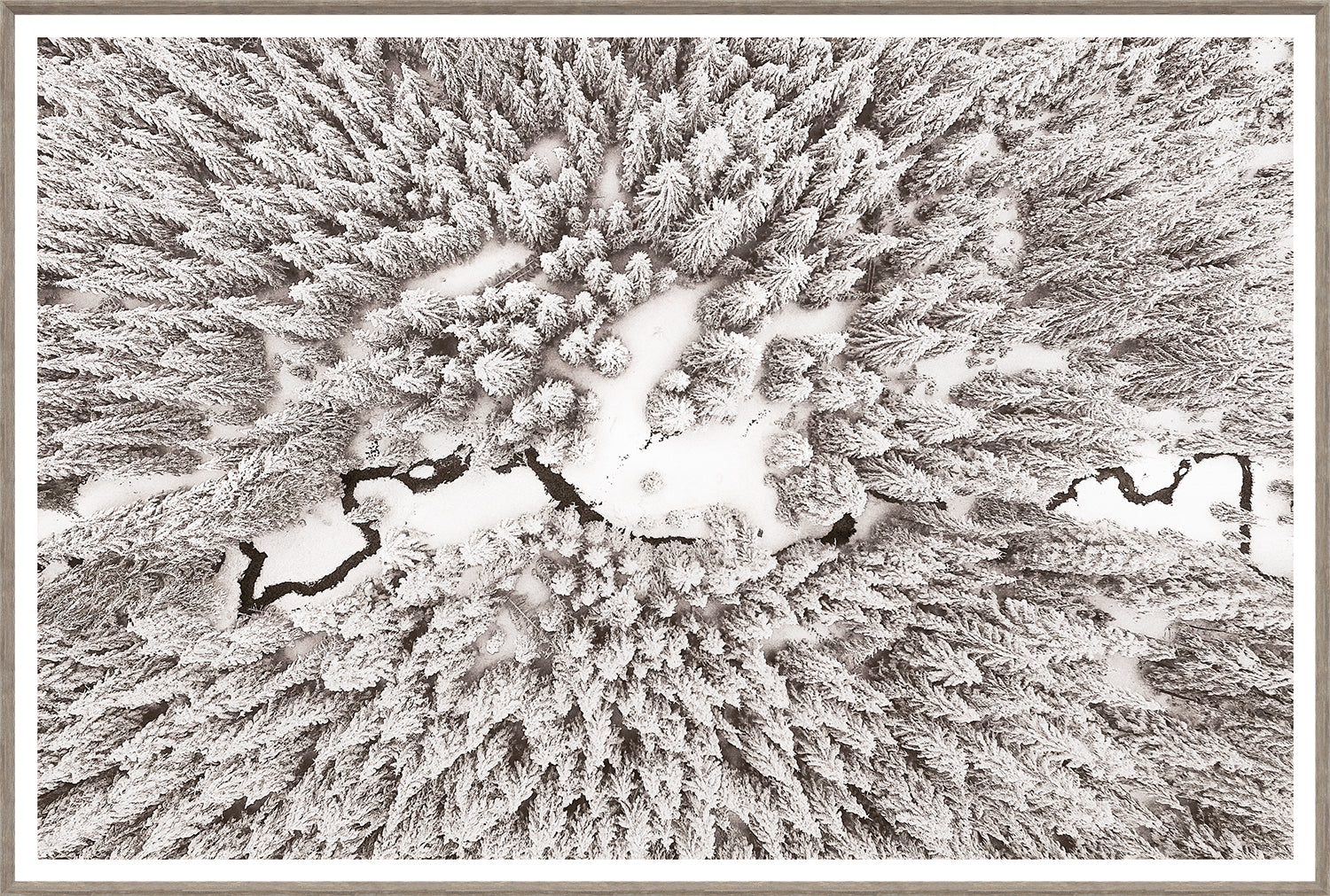 Aerial Stream Line Ii framed art print