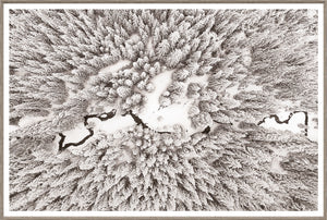 Aerial Stream Line Ii framed art print