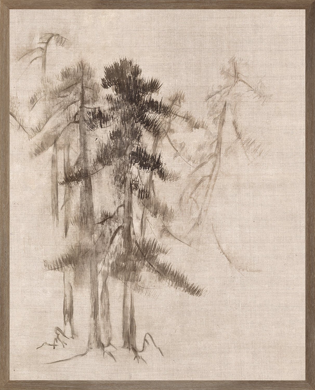 Ink Wash Pines Iii framed art print