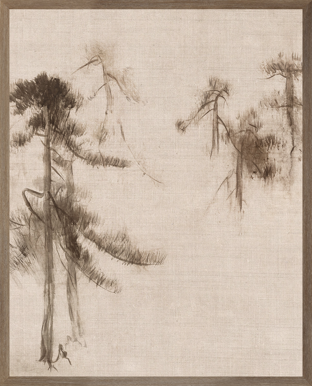 Ink Wash Pines Iv framed art print