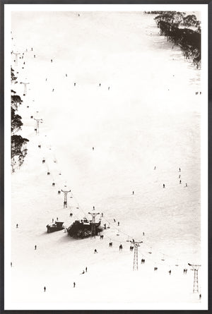 Ski Lift C 1966 framed art print