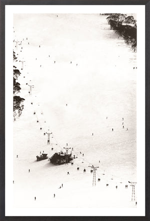 Ski Lift C 1966 framed art print