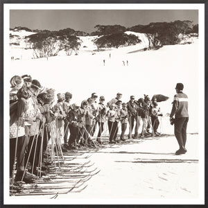 Ski Lesson Ii framed art print