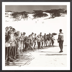 Ski Lesson Ii framed art print