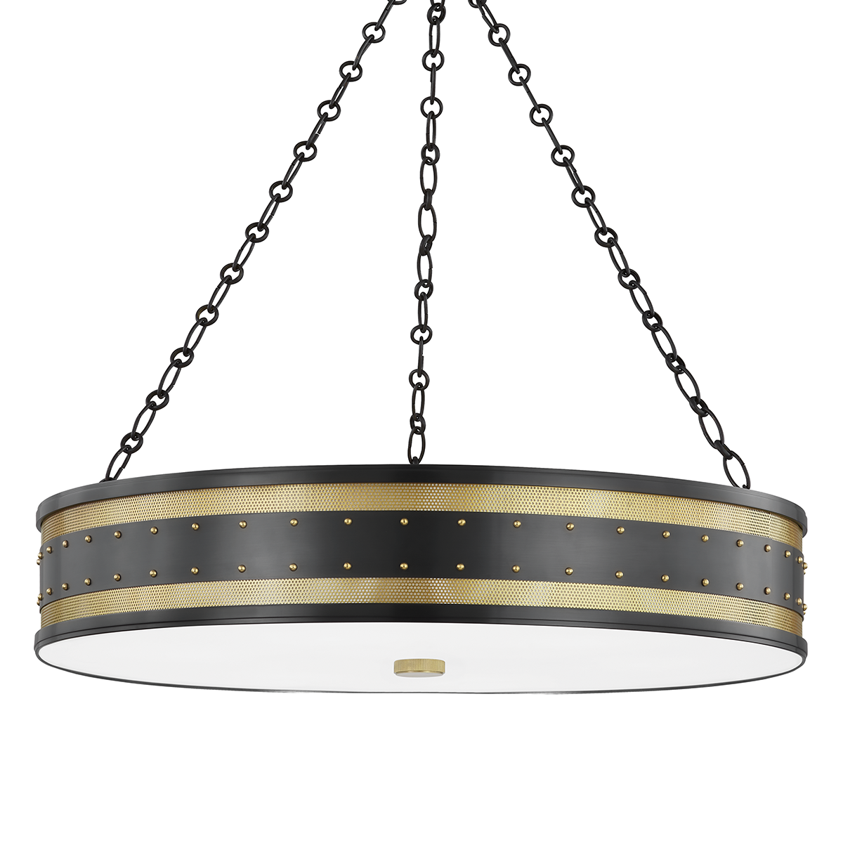 Gaines Chandelier 30" shown from a second angle to highlight the frame, arms, and shade detail.