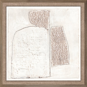 Encaustic Neutrals V — abstract fine art print in neutral tones at Laurie Yapp Home