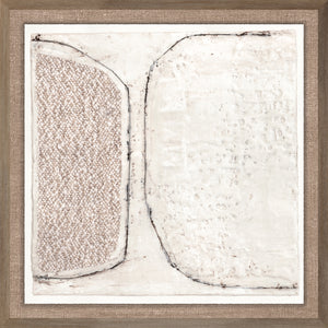 Encaustic Neutrals VI — abstract fine art print in neutral tones at Laurie Yapp Home