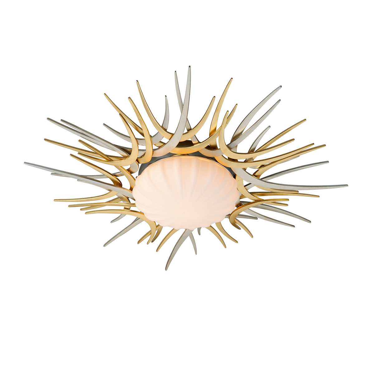 Helios Flush Mount — a Corbett flush mount for hallways, bedrooms, and entryways at Laurie Yapp Home.