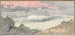 Hudson River School – Clouds Over Church’s Farm C. 1870 — nature and landscape fine art print shown from another angle