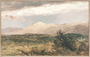 Hudson River School – Catskills at Sunset C. 1870 — nature and landscape fine art print in cool tones at Laurie Yapp Home