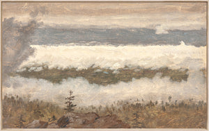 Hudson River School – Clouds from the Catskills C. 1870 — nature and landscape fine art print in cool tones at Laurie Yapp Home
