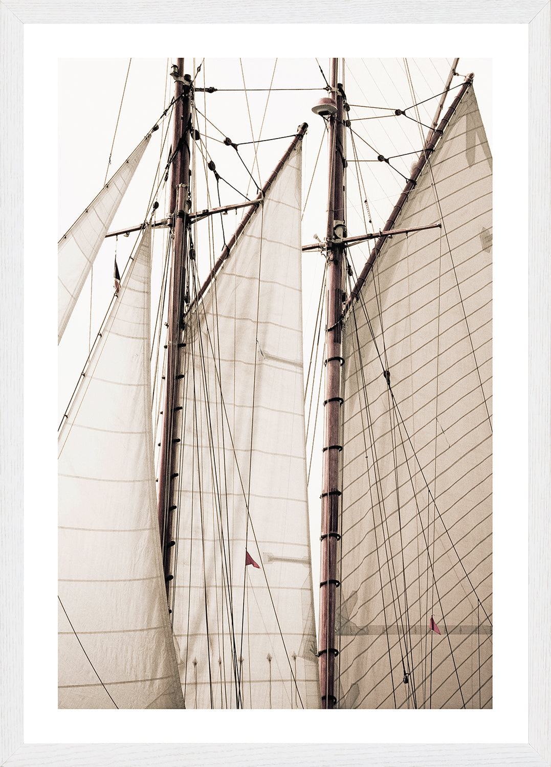 Sailing Details I — figurative fine art print in neutral tones at Laurie Yapp Home