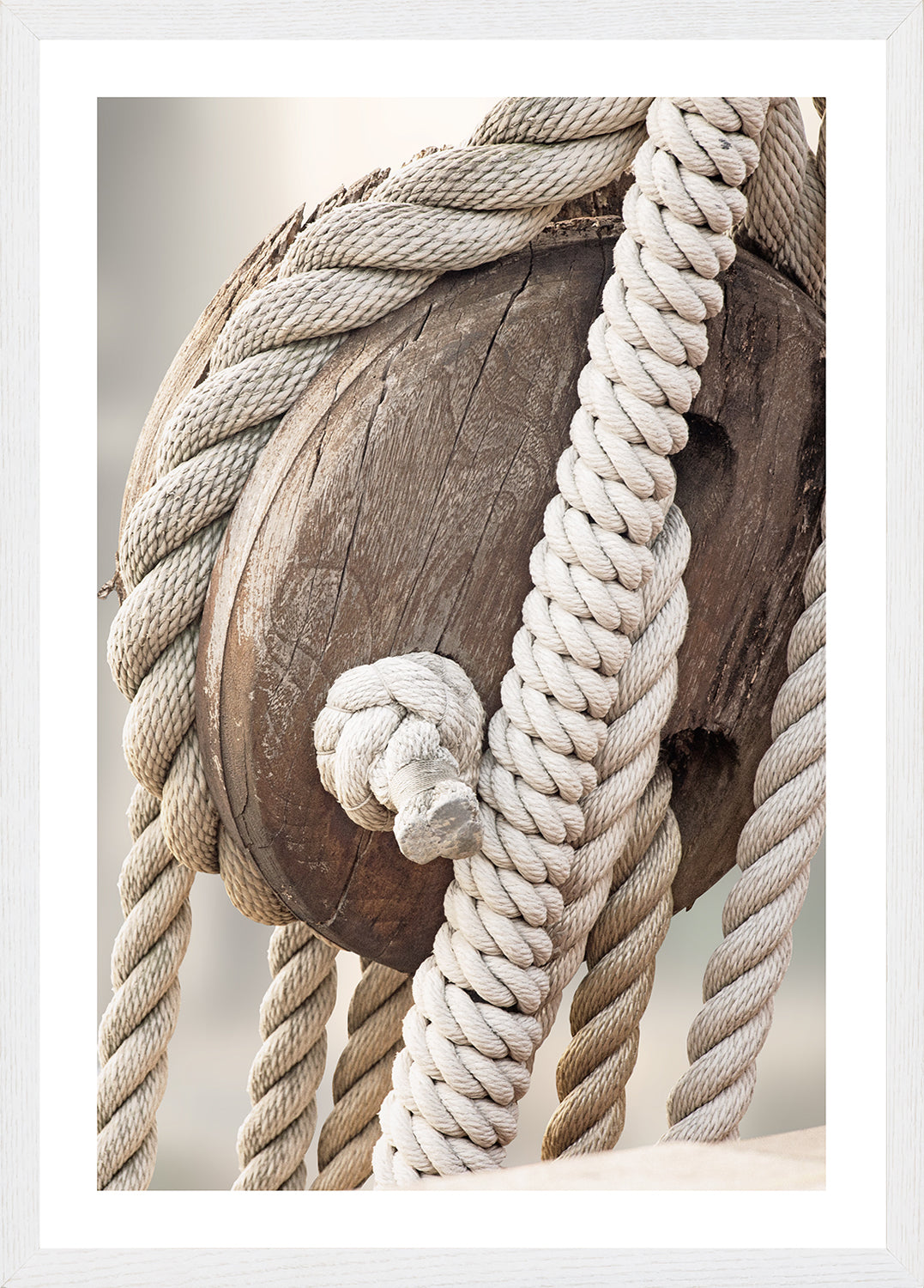 Sailing Details III — fine art print shown from another angle