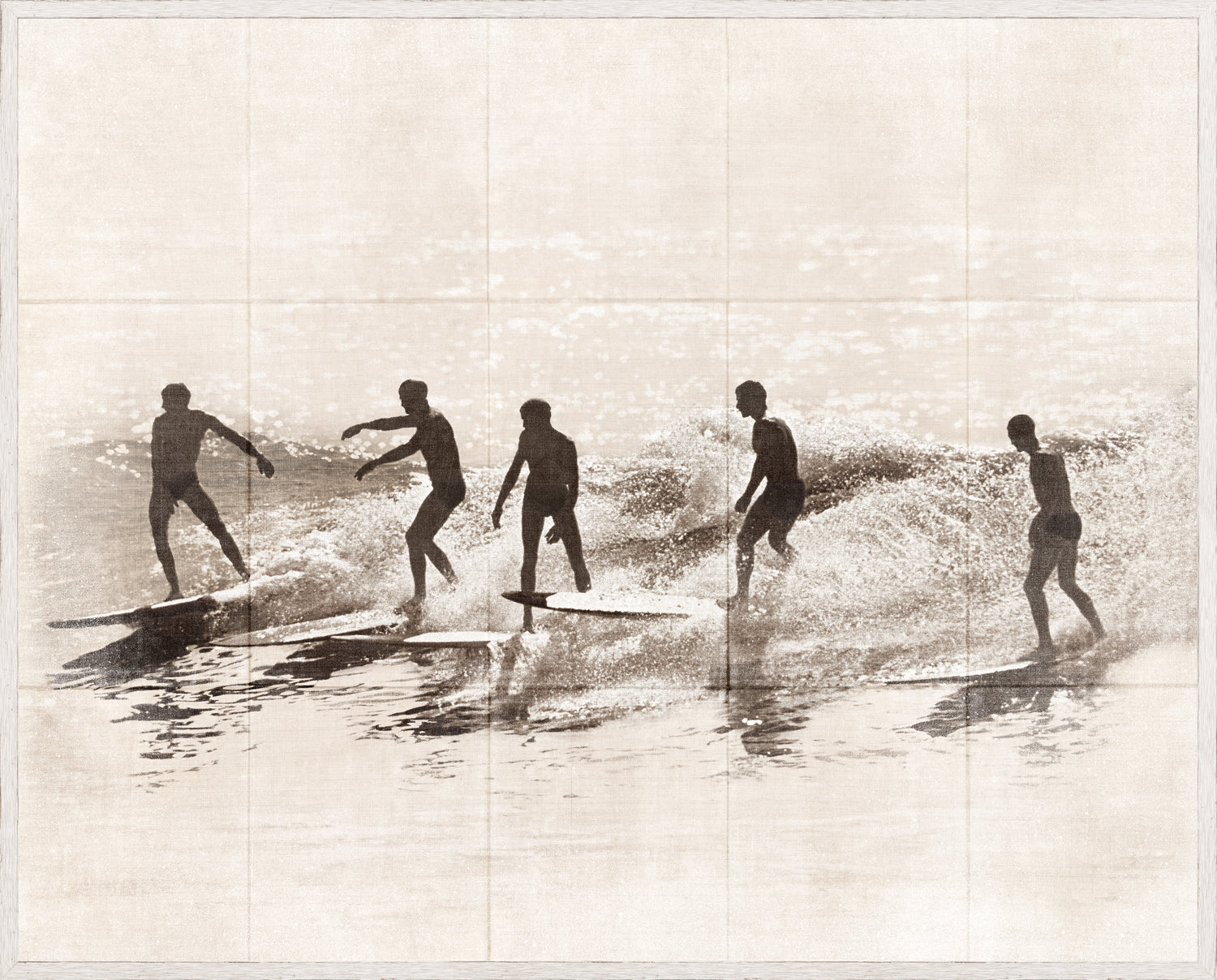 Summer Surf and Sand III C. 1966 — nature and landscape fine art print shown from another angle