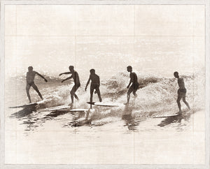 Summer Surf and Sand III C. 1966 — nature and landscape fine art print shown from another angle