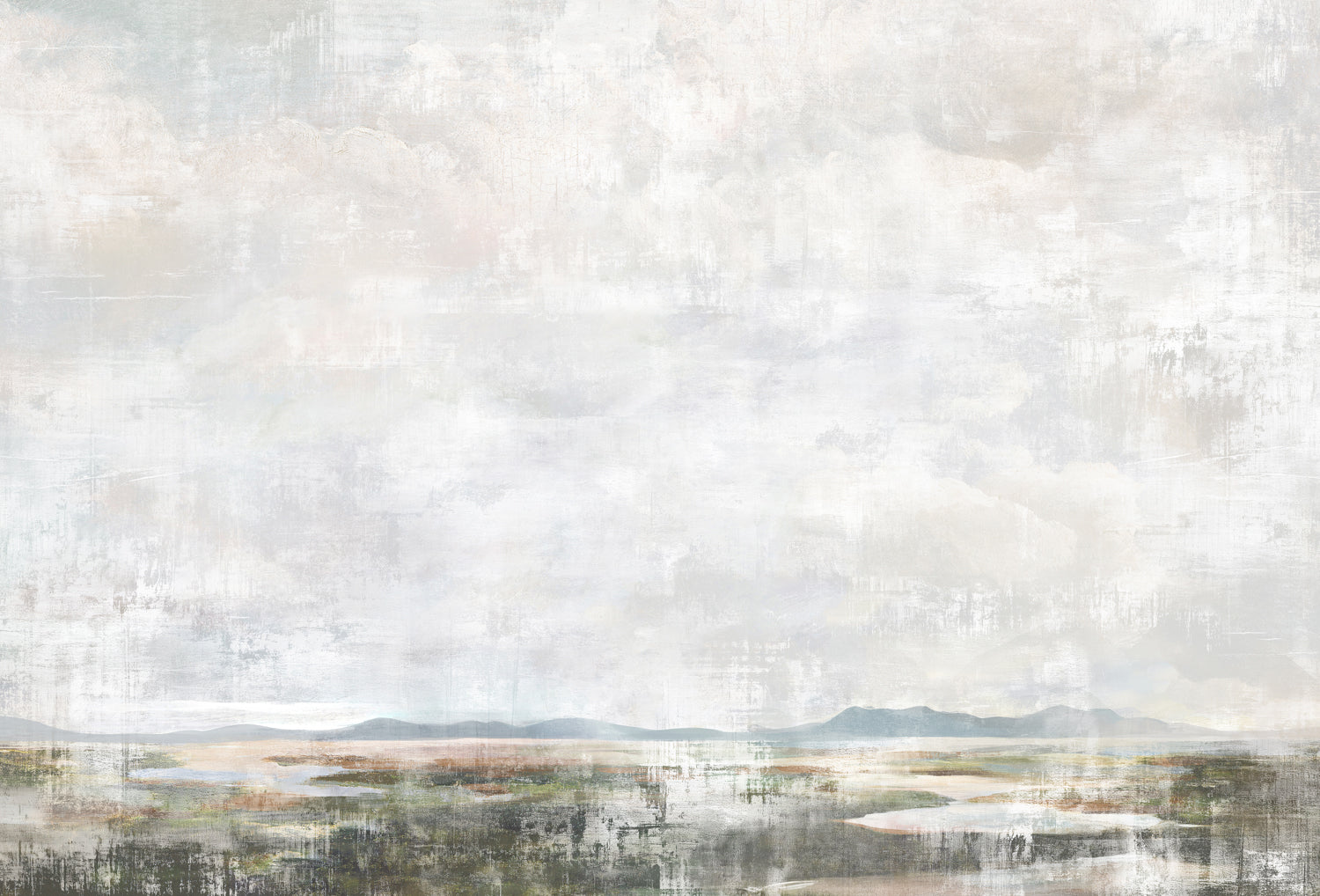 Salt Marsh I — nature and landscape fine art print in cool tones at Laurie Yapp Home