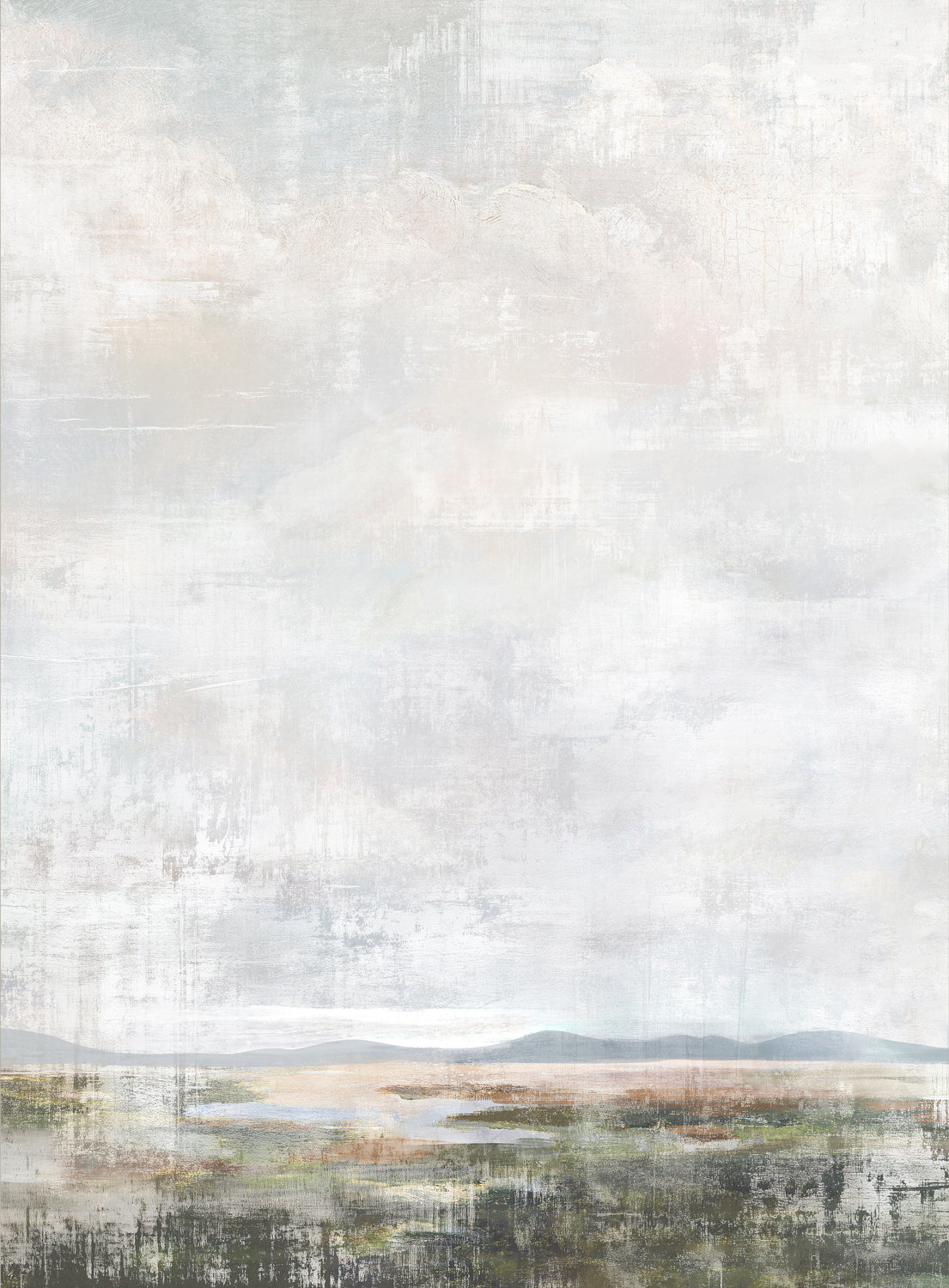 Salt Marsh III — nature and landscape fine art print in cool tones at Laurie Yapp Home