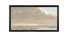 26,04 × 48,90 cm – Toile contrecollée sur carton, Cadre noir