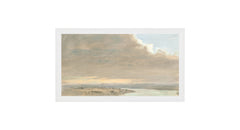 20,95 × 36,19 cm – Toile contrecollée, Cadre blanc