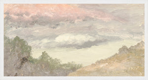 Hudson River School – Clouds Over Church’s Farm C. 1870 — nature and landscape fine art print shown from another angle