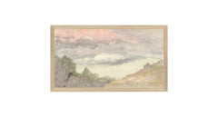 20 × 35 cm – Toile contrecollée sur carton, cadre en bois clair