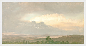 Hudson River School – Clouds Over the Hills C.1865 — nature and landscape fine art print shown from another angle