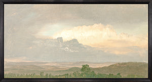 Hudson River School – Clouds Over the Hills C.1865 — nature and landscape fine art print shown from another angle