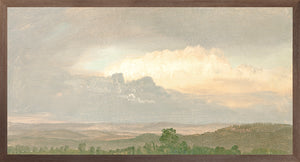 Hudson River School – Clouds Over the Hills C.1865 — nature and landscape fine art print shown from another angle